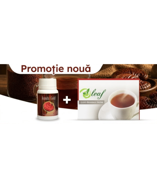 Pachet Promoțional - REISHI GOLD + Ceai Gano TEA O’LEAF